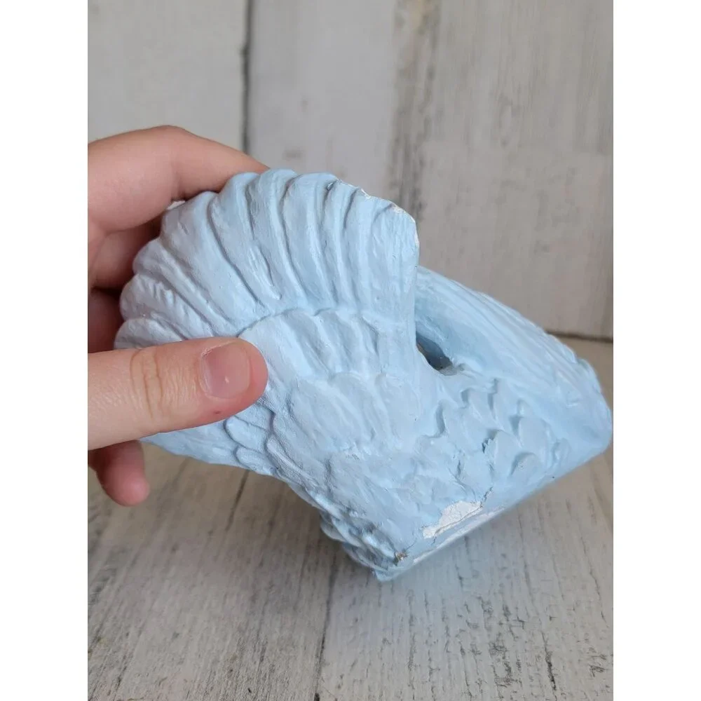 Vintage blue pigeon AS IS bird‎ home decor unique